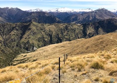 Climb up Coronet Peak near Queenstown, New Zealand