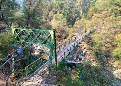 Euchre Bar Bridge and North Fork American River near Alta, CA