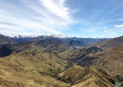Climb up Coronet Peak near Queenstown, New Zealand