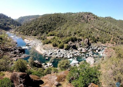 Murder Bar Rapid from Rad's Rock along Middle Fork American River, CA