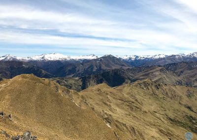Climb up Coronet Peak near Queenstown, New Zealand